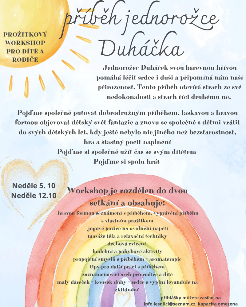 Workshop - dvě setkání (5.10 a 12.10)